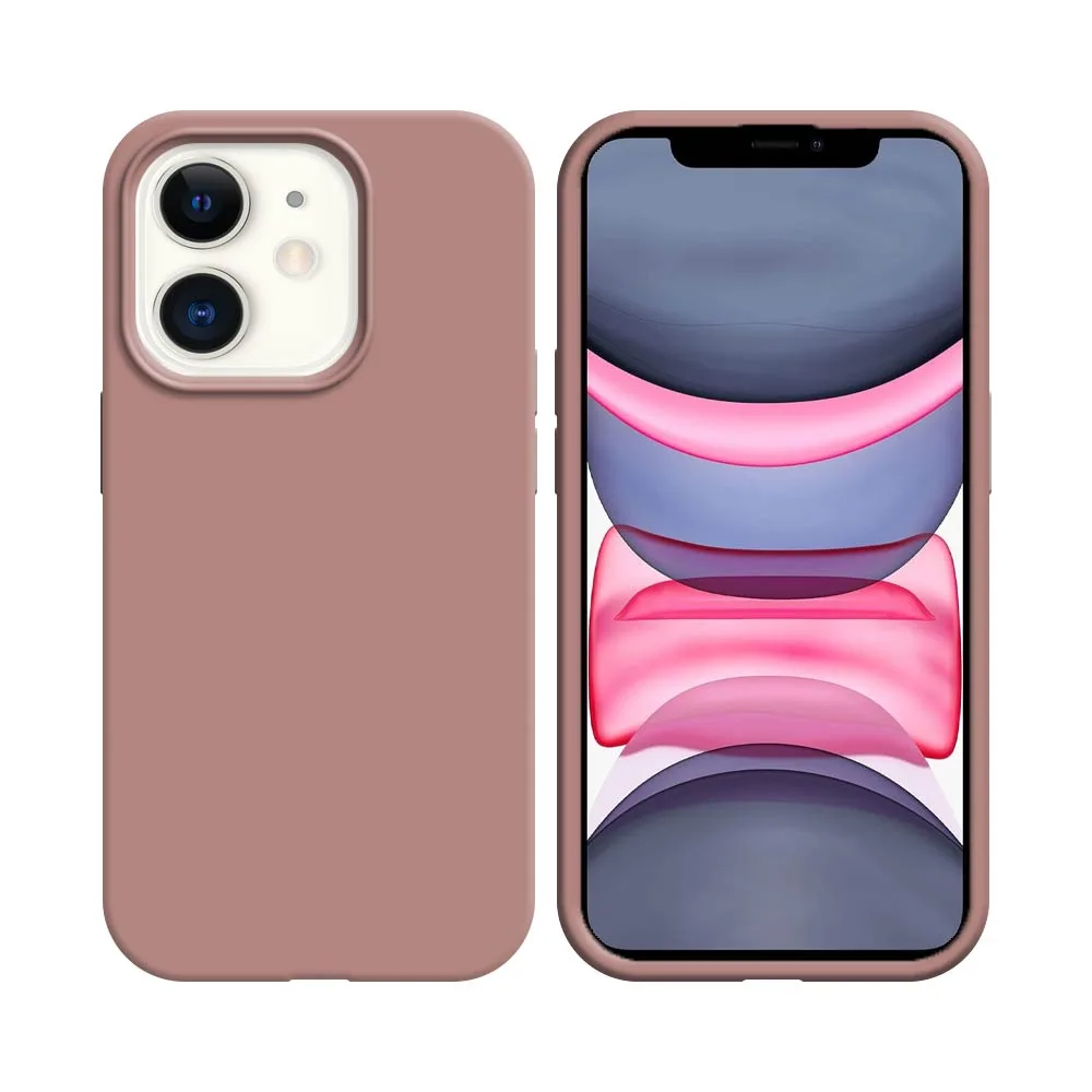 Pack de 10 Coques Silicone Compatible pour Apple iPhone 11 Bulk Rose