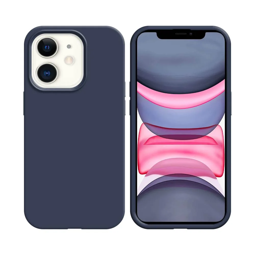 Pack de 10 Coques Silicone Compatible pour Apple iPhone 11 Bulk Bleu Electrique