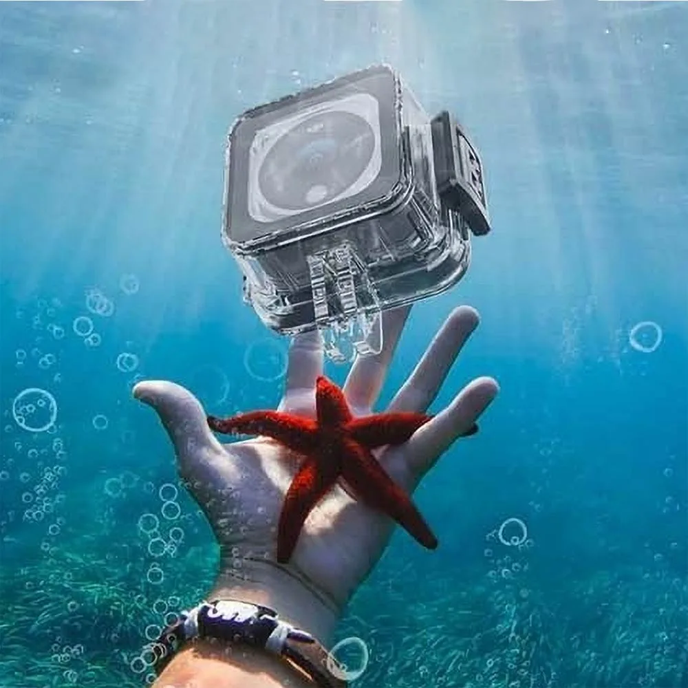 Coque Waterproof TELESIN pour DJI Action 2 (jusqu'à 45m) Transparent — vue 4