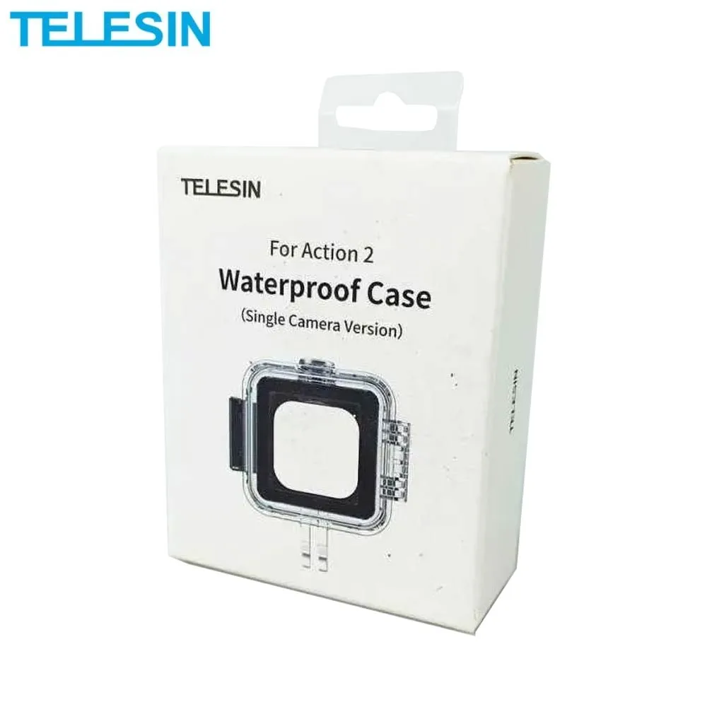 Coque Waterproof TELESIN pour DJI Action 2 (jusqu'à 45m) Transparent — vue 5