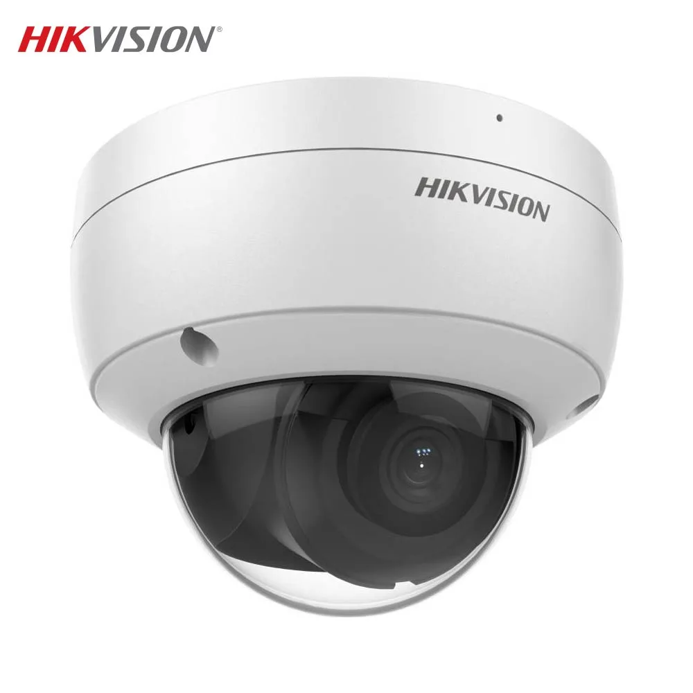 Caméra de Surveillance avec IA Hikvision (4mm) Dome 4MP IR & AcuSense Blanc