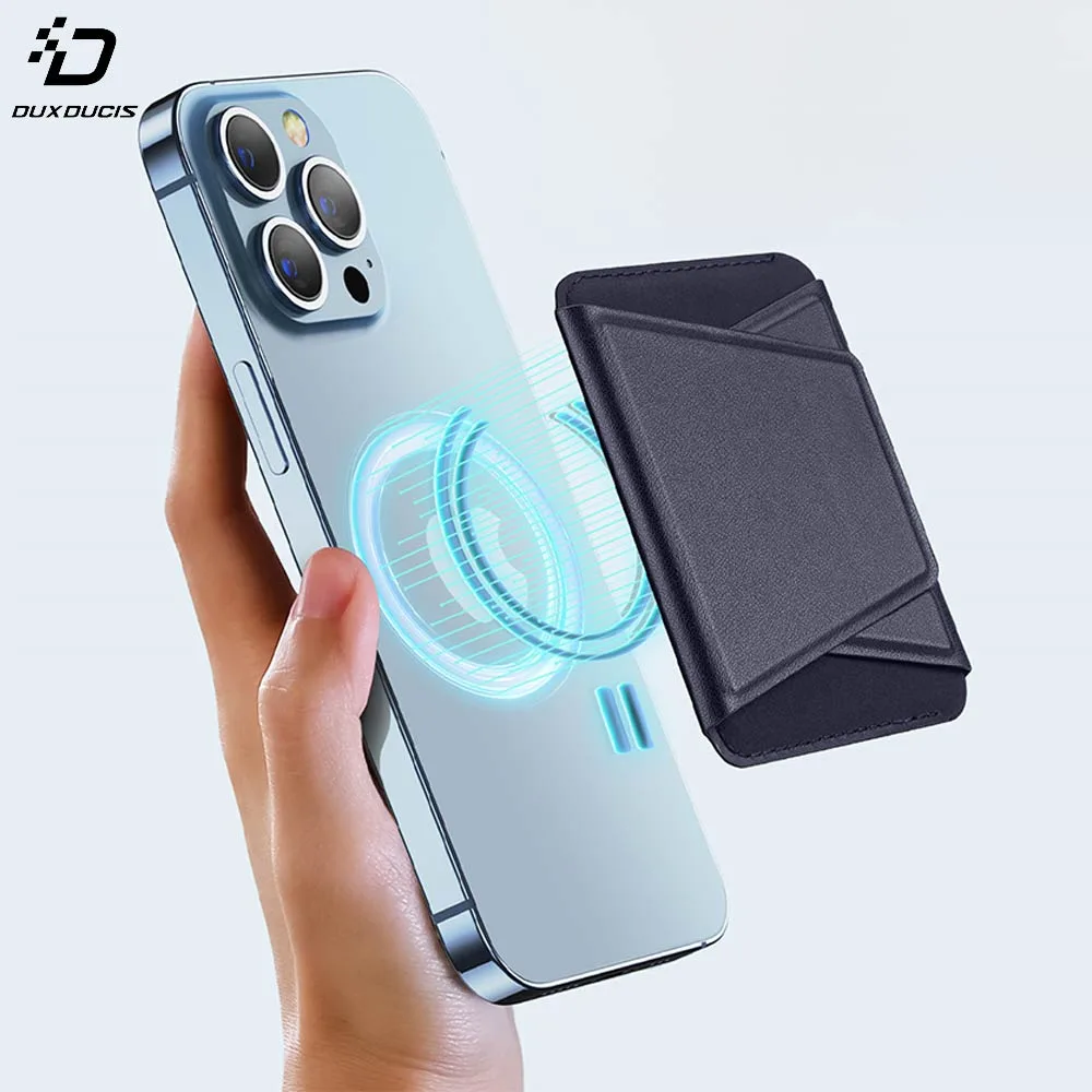 Support pour Smartphone Dux Ducis Magnetic Wallet Stand iPhone 12, 13, 14 & 15 Series avec MagSafe Noir — vue 3