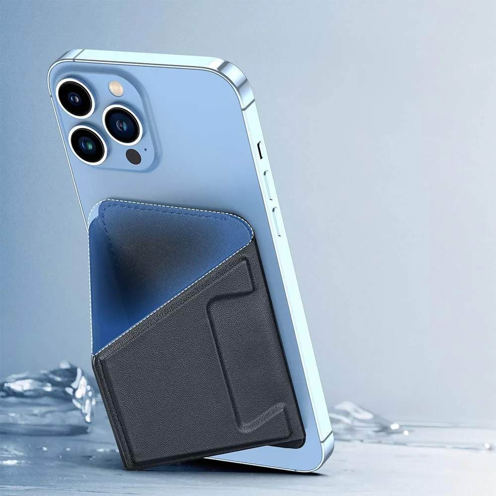 Support pour Smartphone Dux Ducis Magnetic Wallet Stand iPhone 12, 13, 14 & 15 Series avec MagSafe Noir — vue 4