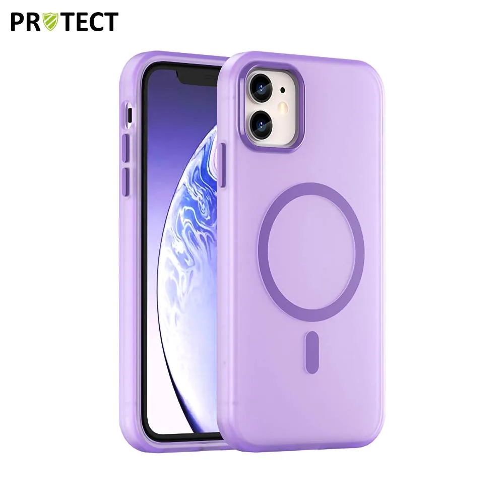 Coque de Protection MagSafe PROTECT pour Apple iPhone 11 Violet Foncé