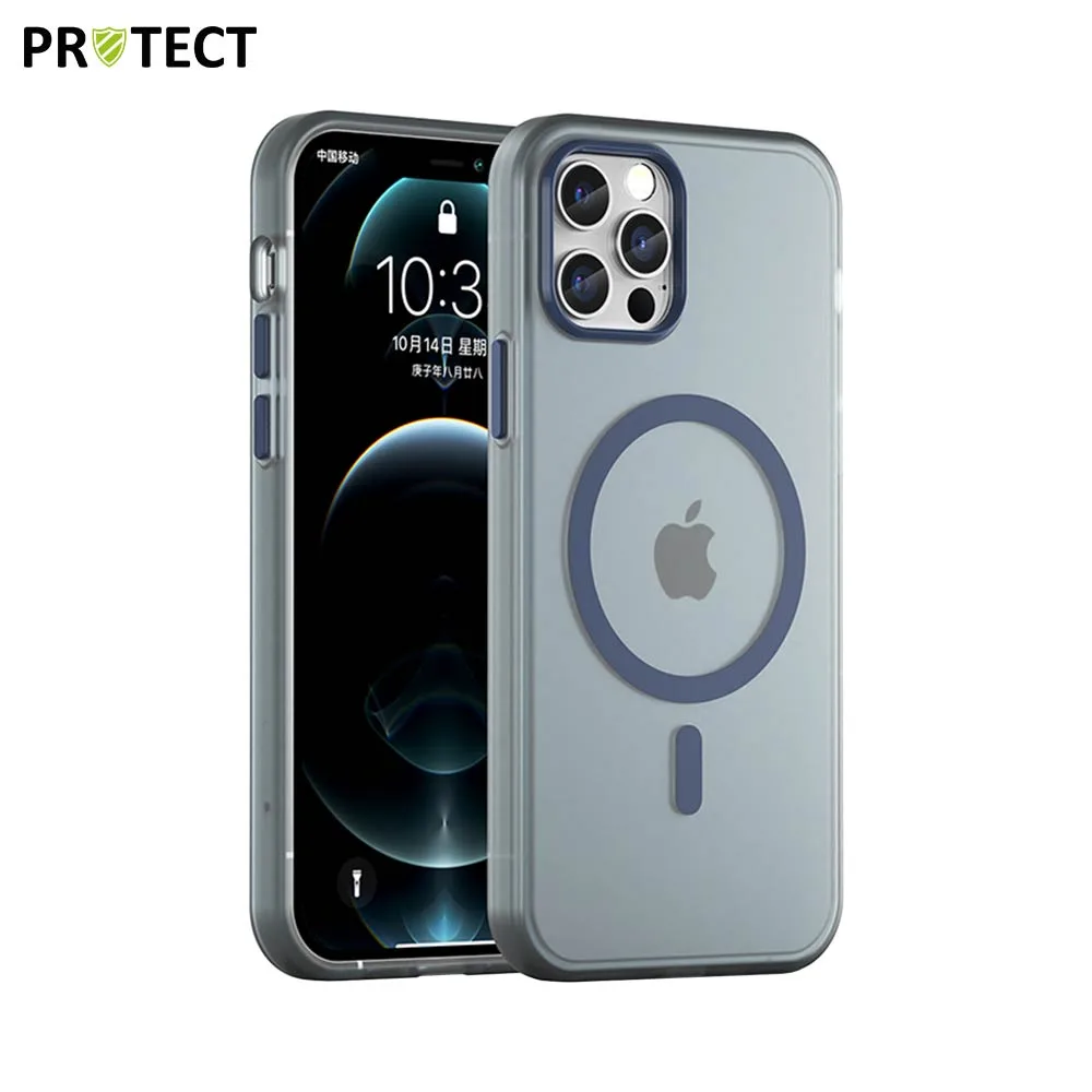 Coque de Protection MagSafe PROTECT pour Apple iPhone 12/iPhone 12 Pro Bleu Marine