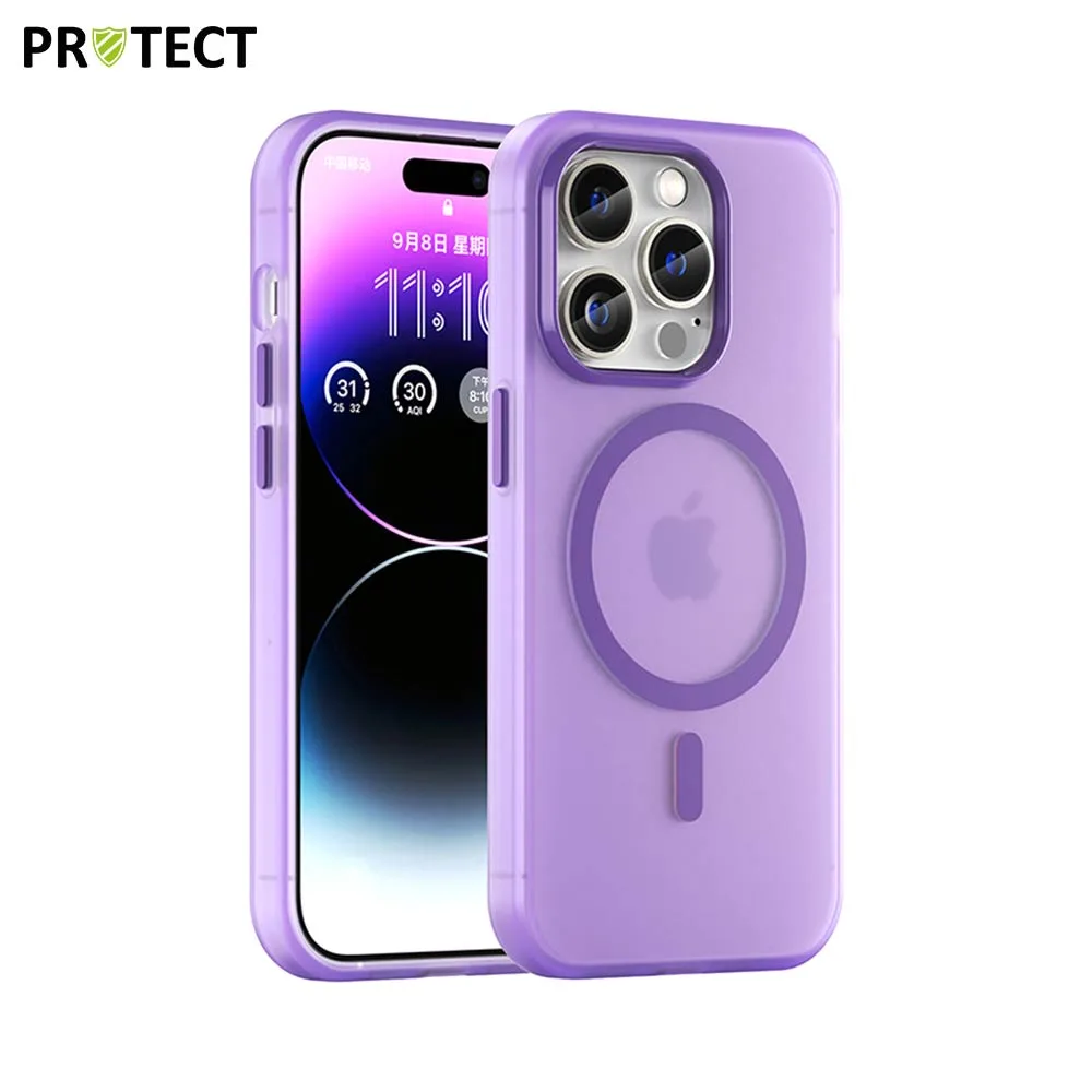 Coque de Protection MagSafe PROTECT pour Apple iPhone 14 Pro Max Violet Foncé