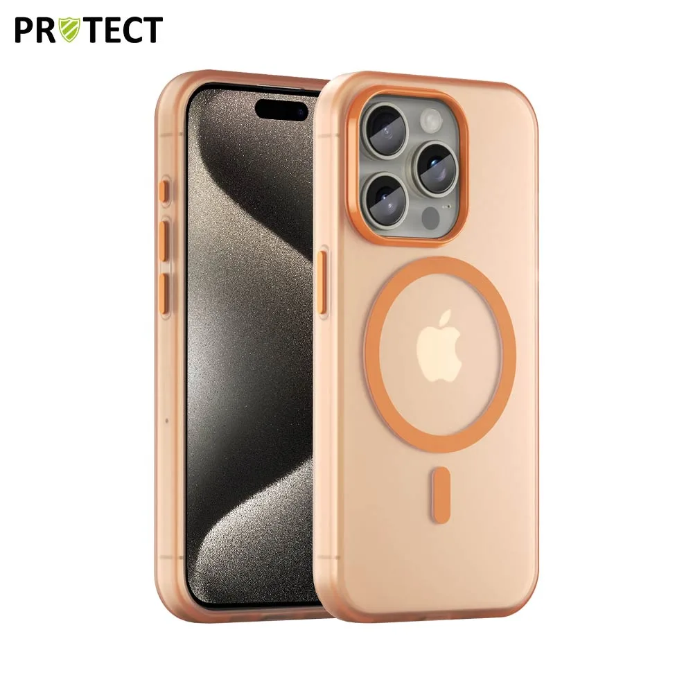 Coque de Protection MagSafe PROTECT pour Apple iPhone 15 Pro Orange