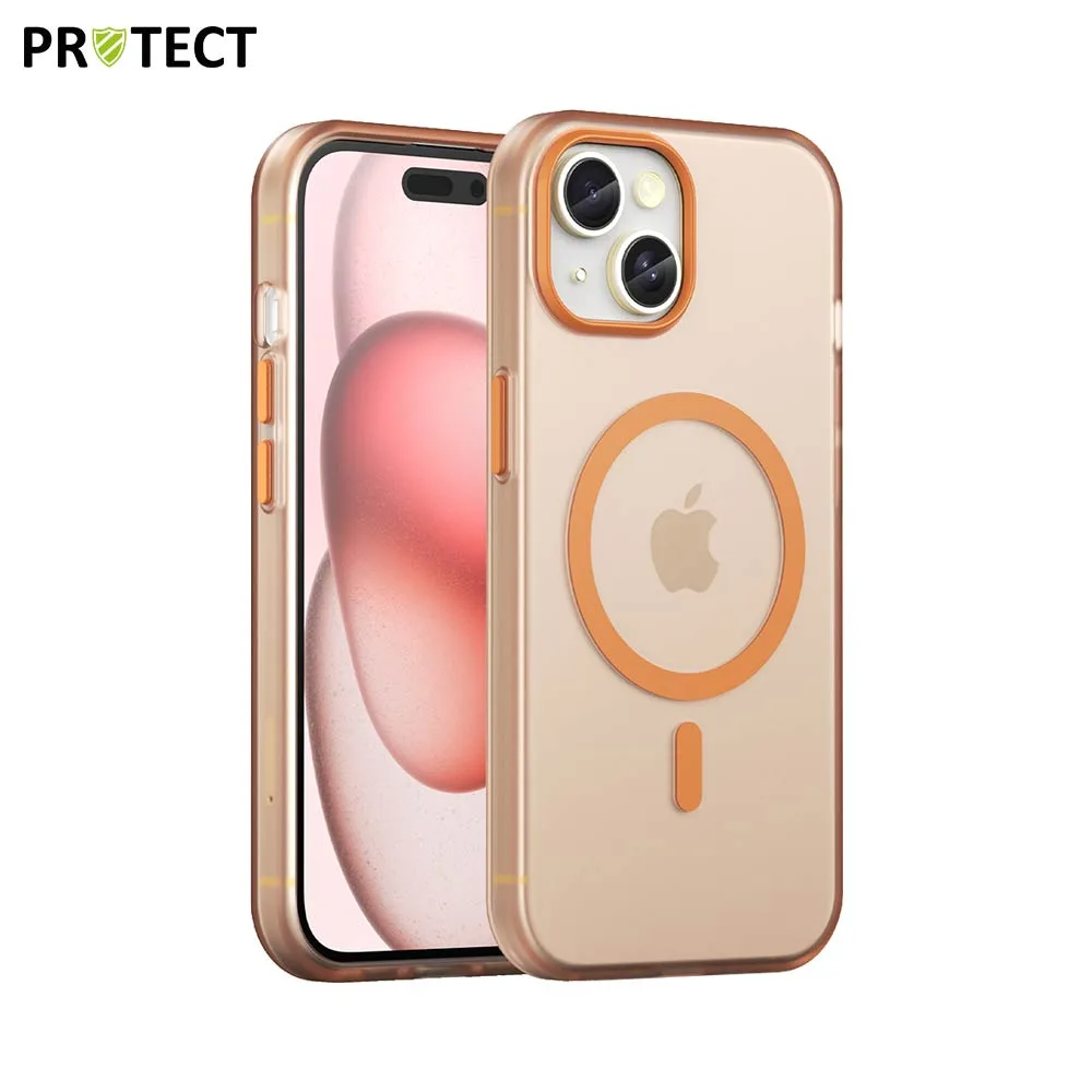 Coque de Protection MagSafe PROTECT pour Apple iPhone 15 Orange