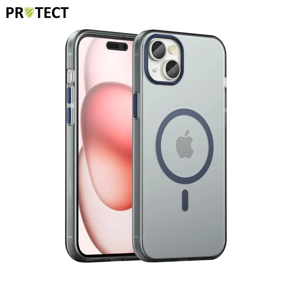 Coque de Protection MagSafe PROTECT pour Apple iPhone 15 Plus Bleu Marine