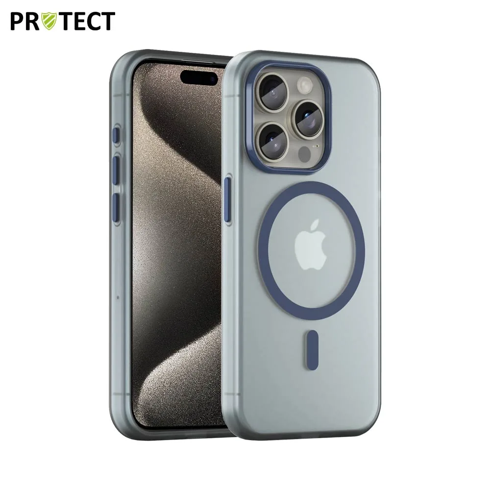 Coque de Protection MagSafe PROTECT pour Apple iPhone 15 Pro Max Bleu Marine