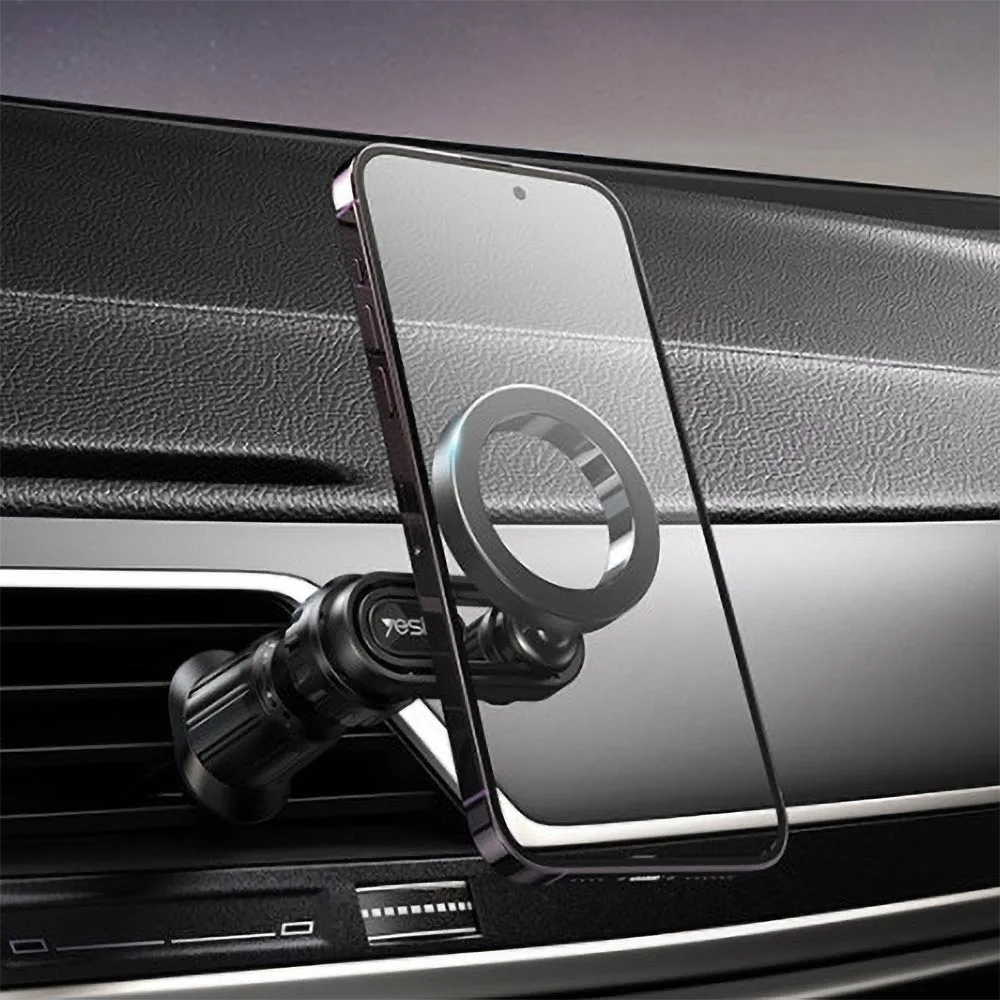 Support Smartphone Magnétique pour Voiture Yesido C157 MagSafe (Grille d'Aération) Noir — vue 2