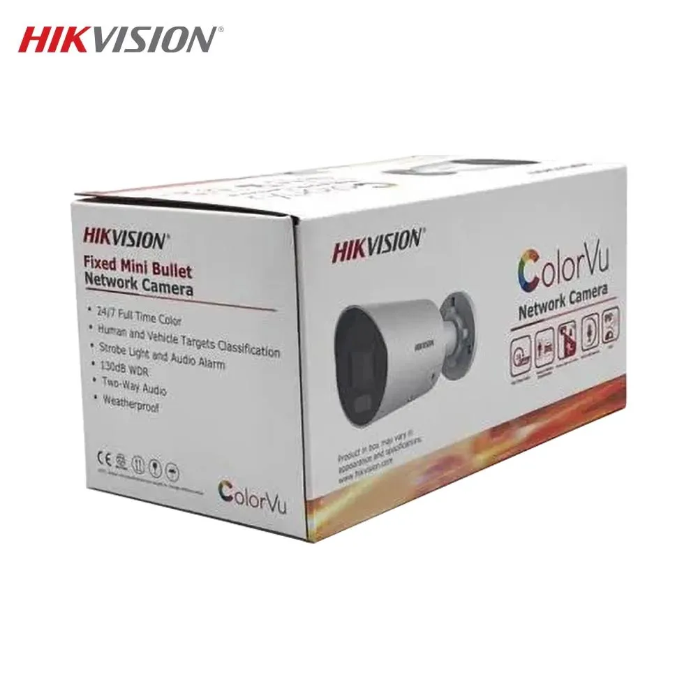 Caméra de Surveillance avec IA Hikvision /SL (4mm) Mini Bullet 4MP ColorVu & AcuSense Blanc — vue 3