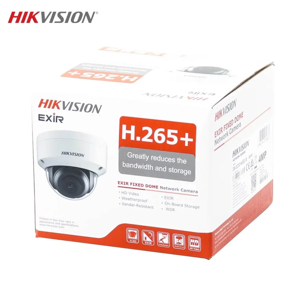 Caméra de Surveillance avec IA Hikvision (4mm) Dome 4MP IR & AcuSense Blanc — vue 2