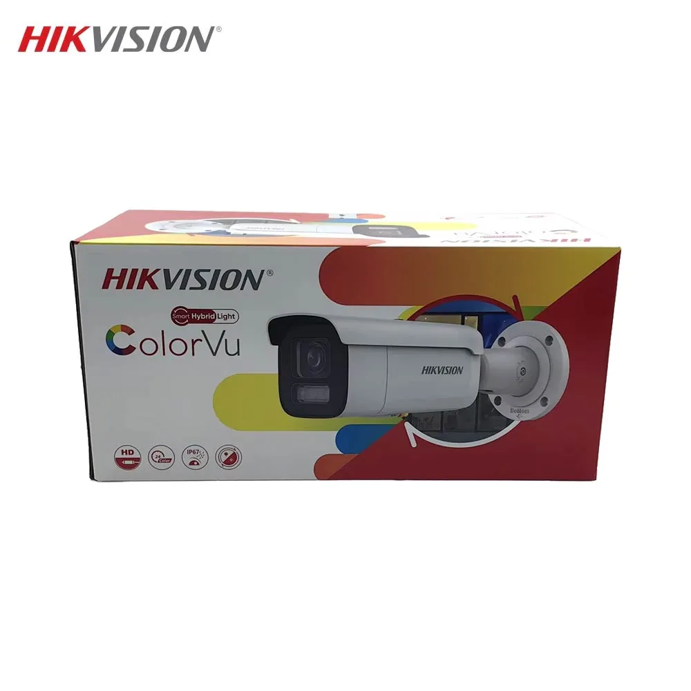 Caméra de Surveillance avec IA Hikvision Bullet 4MP Smart Hybrid Light, ColorVu & AcuSense Blanc — vue 3