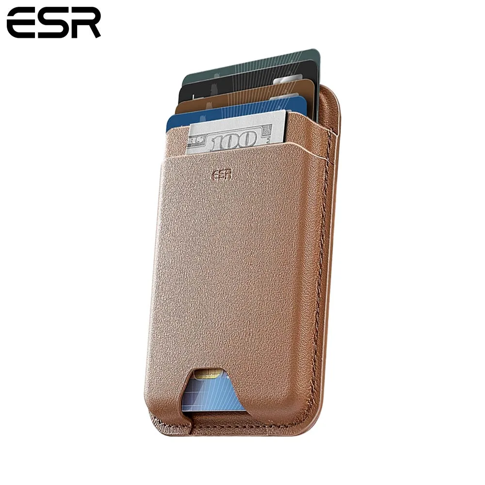 Porte-Cartes MagSafe ESR Magnetic Wallet Boost (HaloLock) Marron
