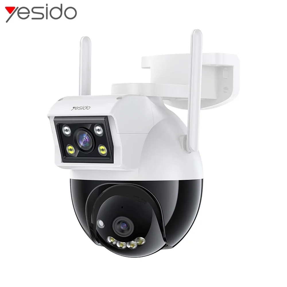 Caméra de Surveillance Yesido KM12 Dual Camera 2x 2MP Blanc