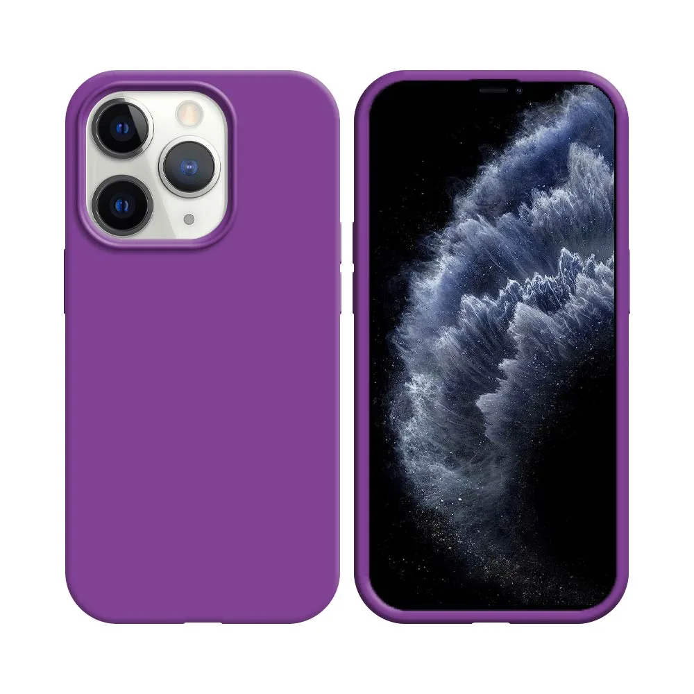 Coque Silicone Compatible pour Apple iPhone 11 Pro Max Mauve