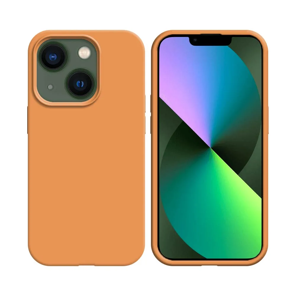 Coque Silicone Compatible pour Apple iPhone 13 Mini Corail