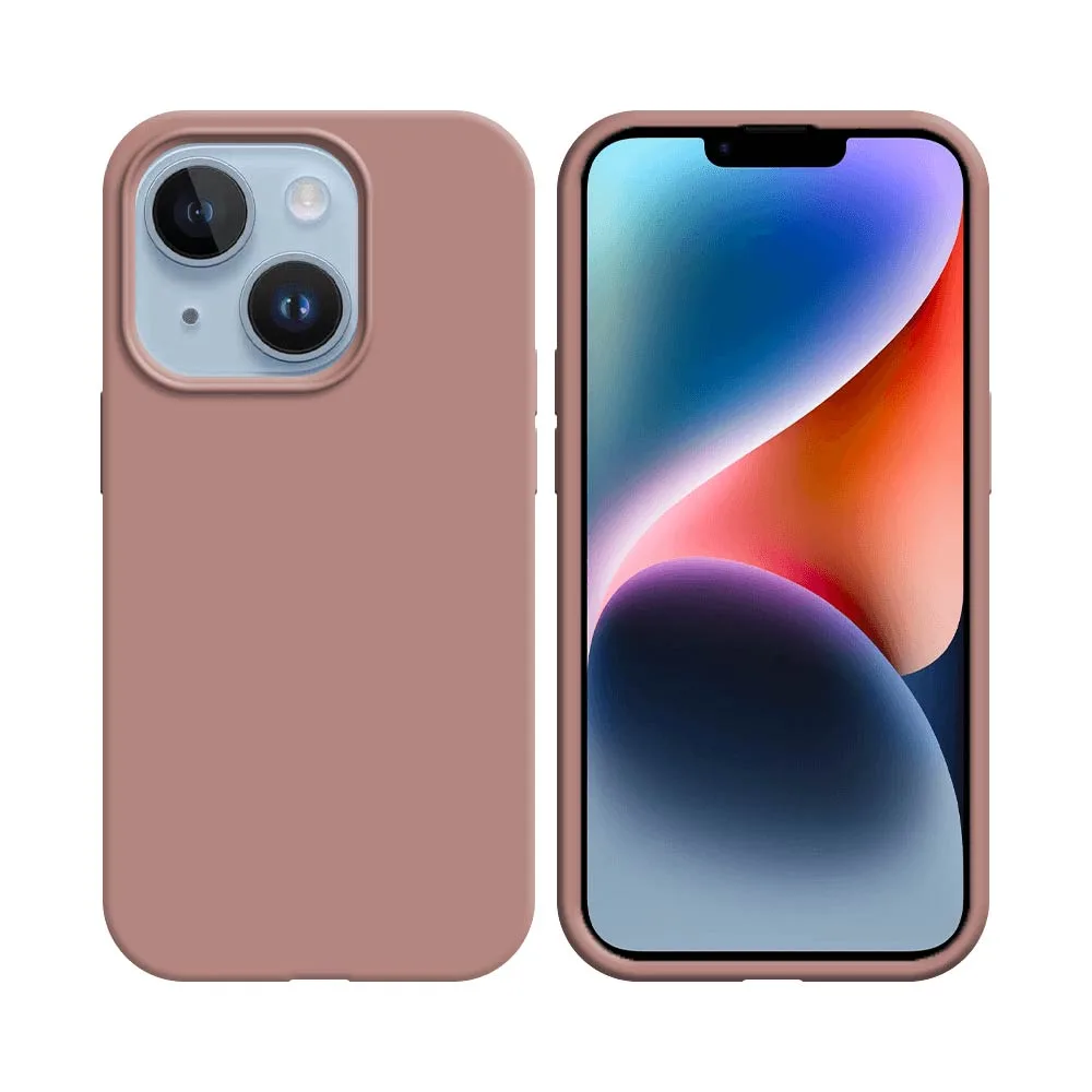 Coque Silicone Compatible pour Apple iPhone 14 Plus Rose