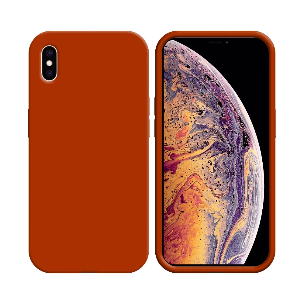 Coque Compatible pour Apple iPhone XS Max Orange