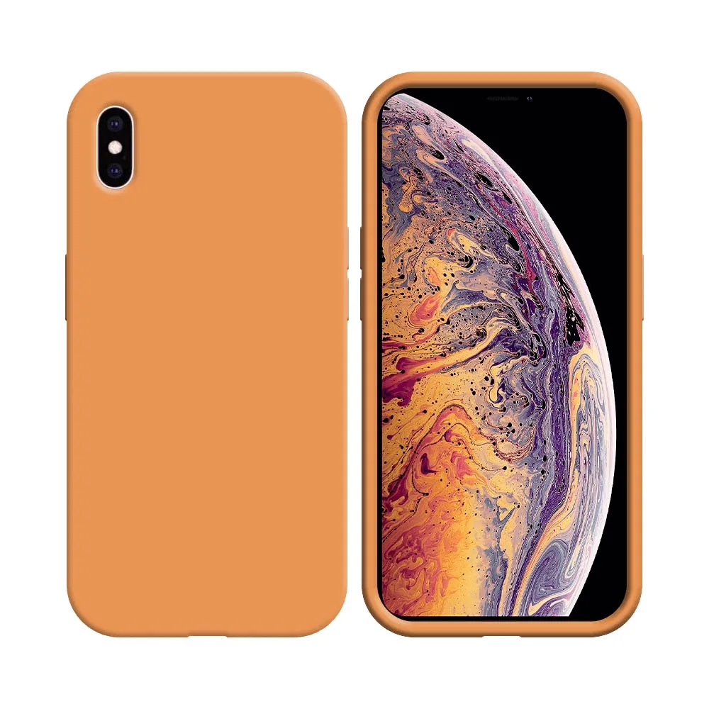 Coque Silicone Compatible pour Apple iPhone XS Max Corail