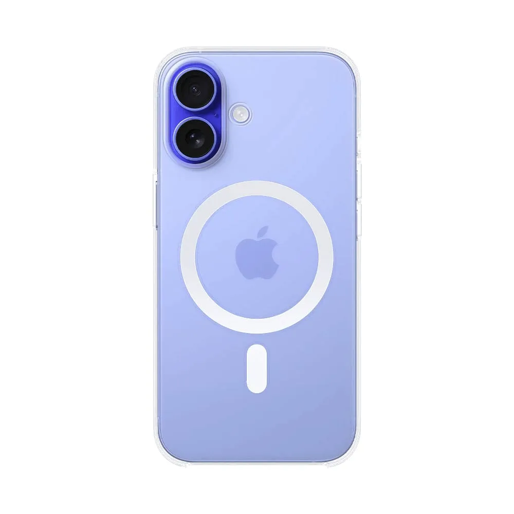 Coque Silicone MagSafe Compatible pour Apple iPhone 16 Plus Transparent