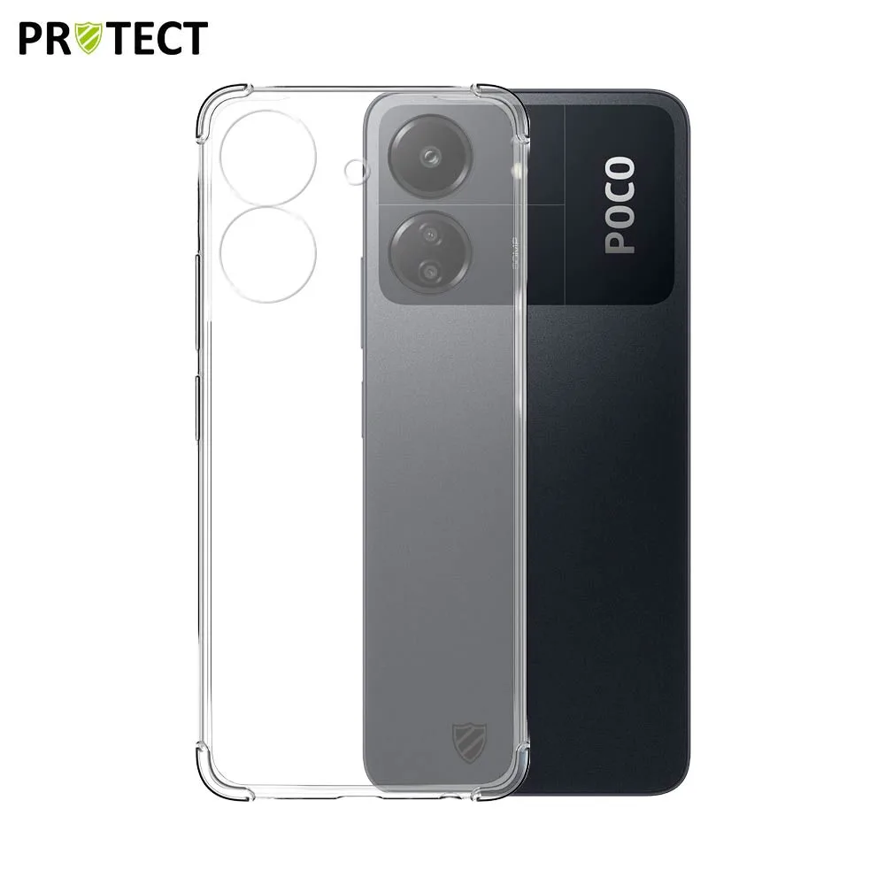 Coque Silicone Renforcée PROTECT pour Xiaomi Poco C65 & Redmi 13C Transparent