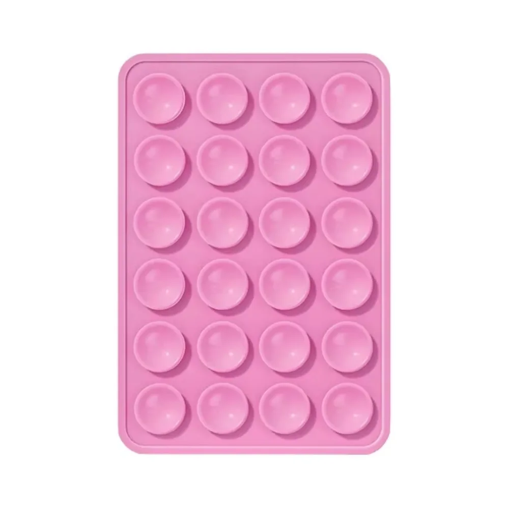 Support Ventouse Silicone Universel pour Smartphone Rose