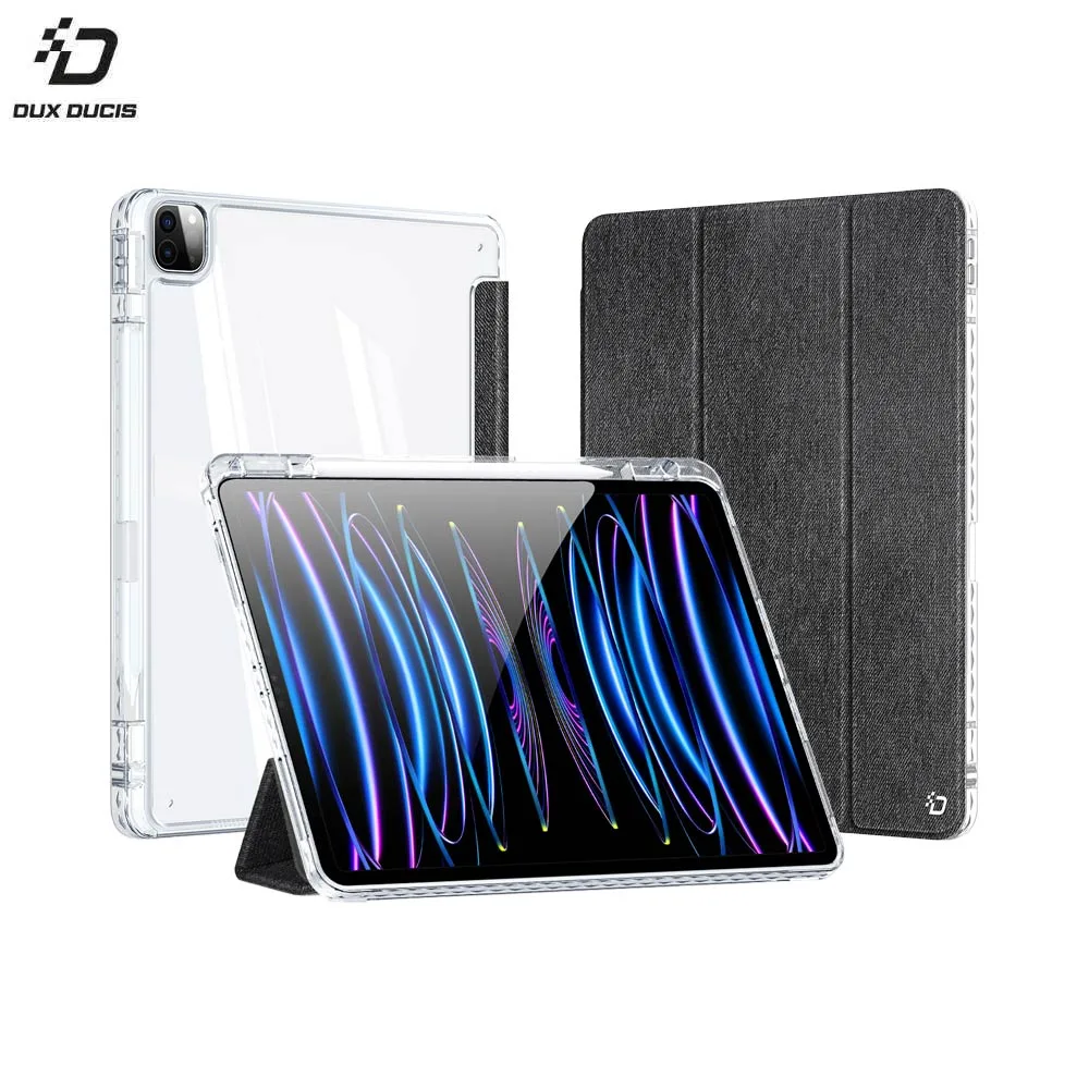 Housse de Protection Unid Dux Ducis pour Apple iPad Pro 12.9" (3e, 4e, 5e génération, M2 6e génération) & iPad Air 13 M2 Noir