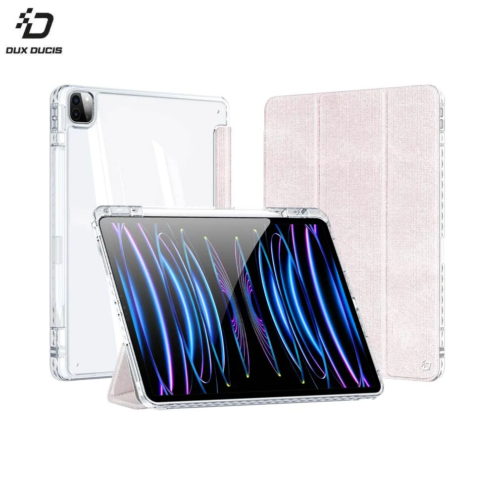 Housse de Protection Unid Dux Ducis pour Apple iPad Pro 12.9" (3e, 4e, 5e, M2 6e génération) & iPad Air 13 M2 Rose