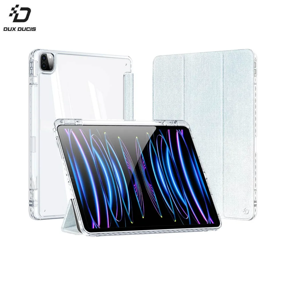 Housse de Protection Unid Dux Ducis pour Apple iPad Pro 12.9" (3e, 4e, 5e, M2 6e génération) & iPad Air 13 M2 Bleu