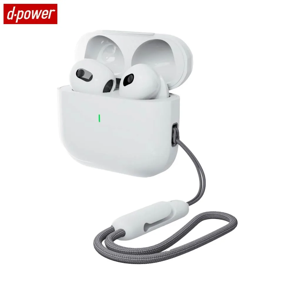 Écouteurs Bluetooth d-power K6201 (BT 5.3) Blanc