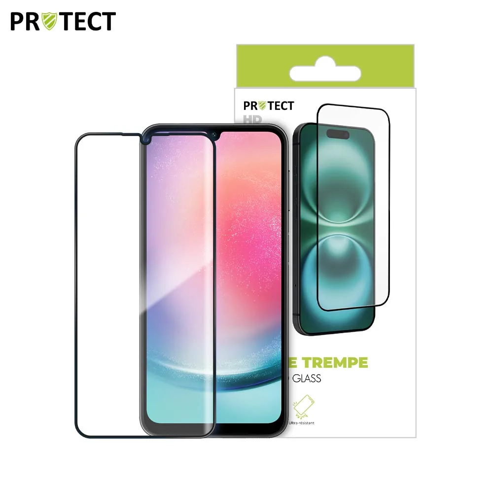 Verre Trempé HD PROTECT pour Samsung Galaxy A24 4G A245 Transparent — vue 3