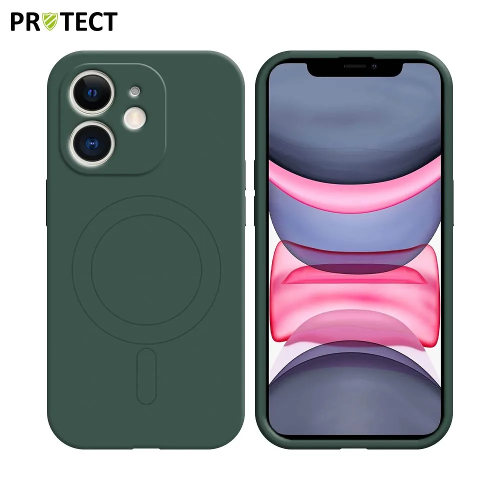 Coque IZ001 PROTECT Apple iPhone 11 MagSafe Vert Foncé
