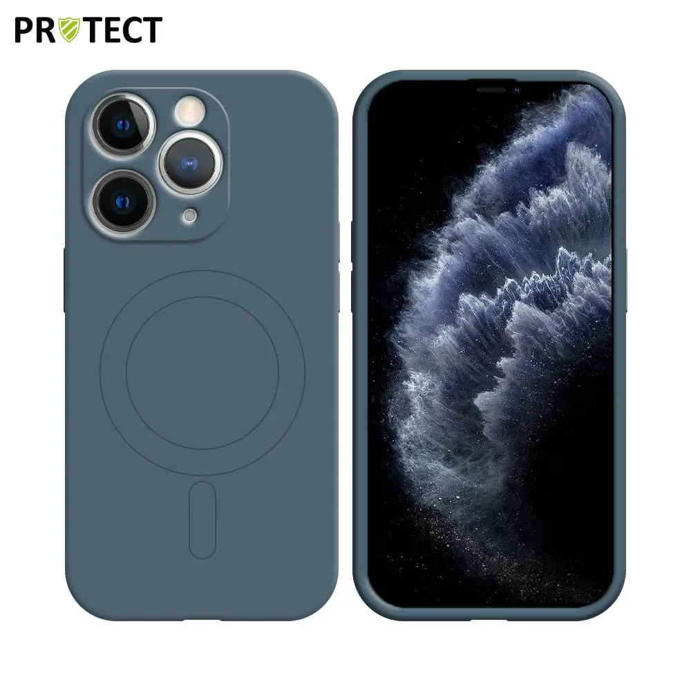 Coque de Protection IZ001 PROTECT pour Apple iPhone 11 Pro Max MagSafe Bleu