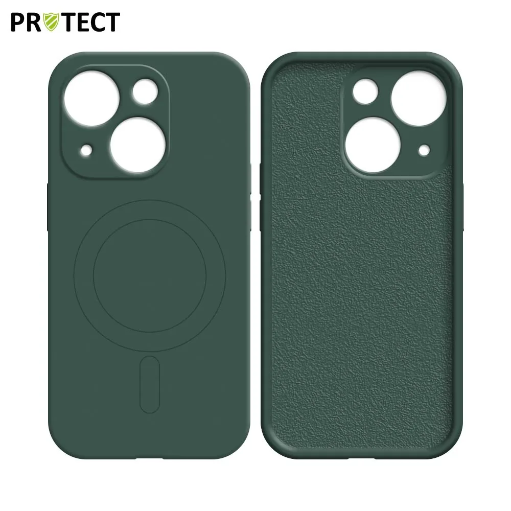 Coque de Protection IZ001 PROTECT pour Apple iPhone 13 MagSafe Vert Foncé — vue 2