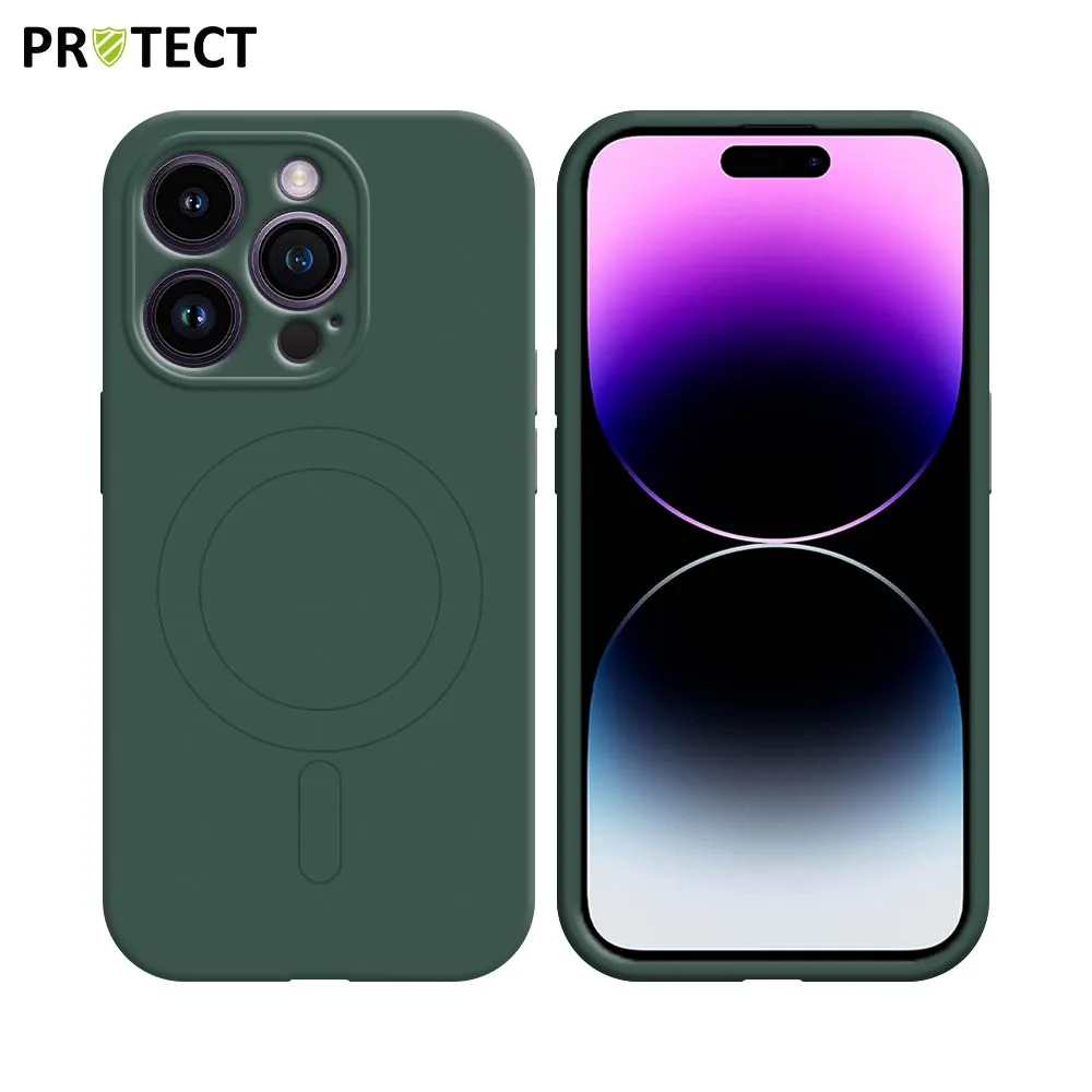 Coque IZ001 PROTECT Apple iPhone 14 Pro Max MagSafe Vert Foncé