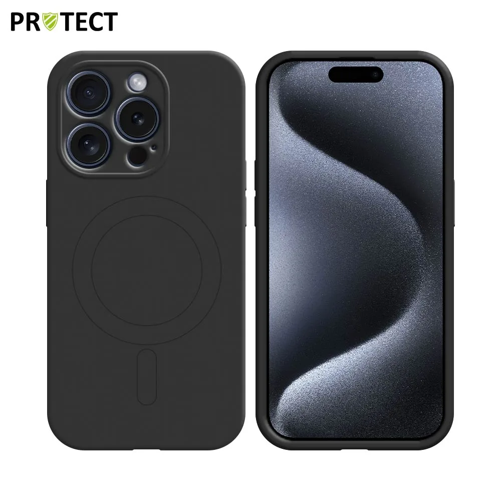Coque de Protection IZ001 PROTECT pour Apple iPhone 15 Pro MagSafe Noir