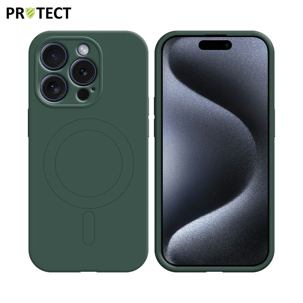 Coque IZ001 PROTECT Apple iPhone 15 Pro Max MagSafe Vert Foncé