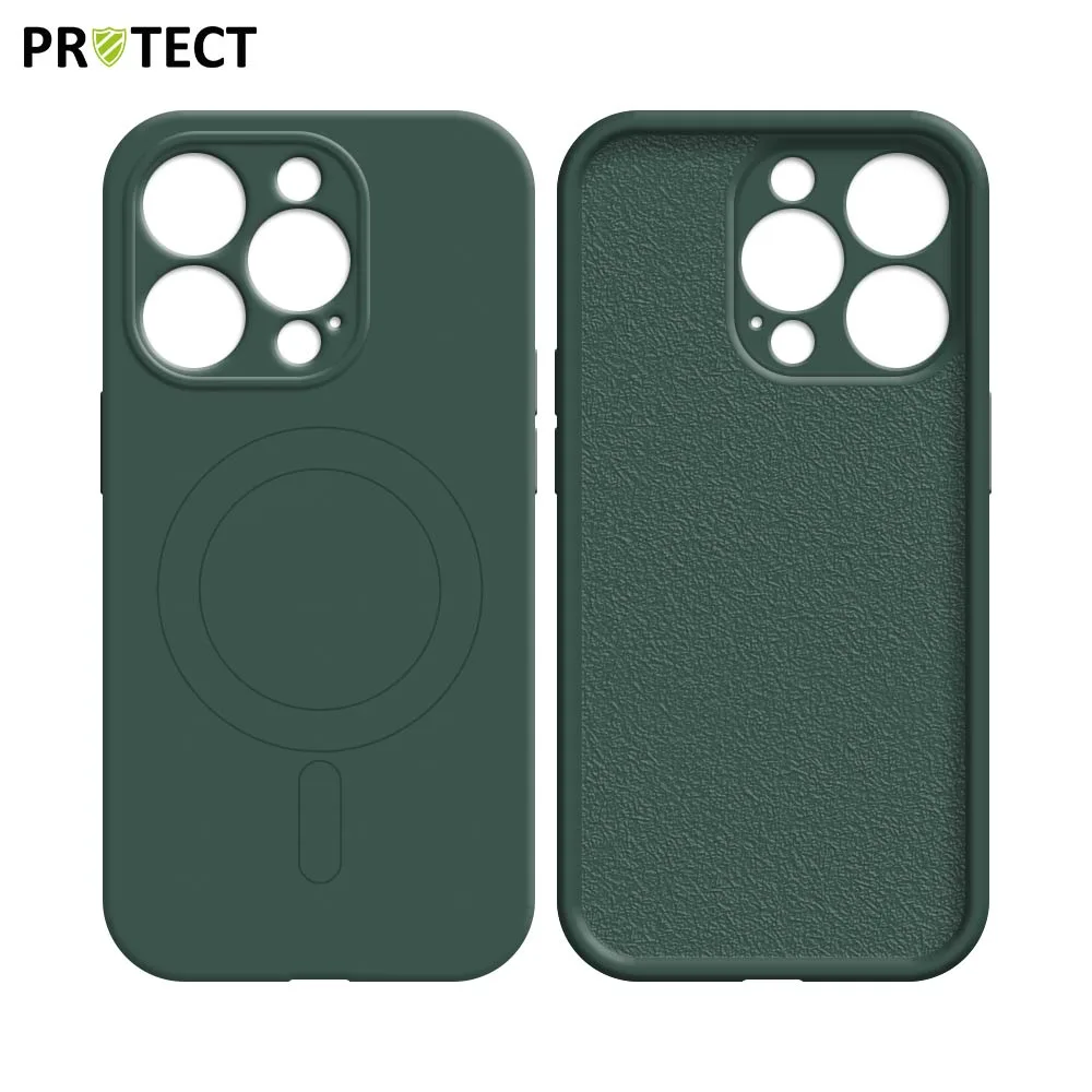 Coque de Protection IZ001 PROTECT pour Apple iPhone 16 Pro MagSafe Vert Foncé — vue 2