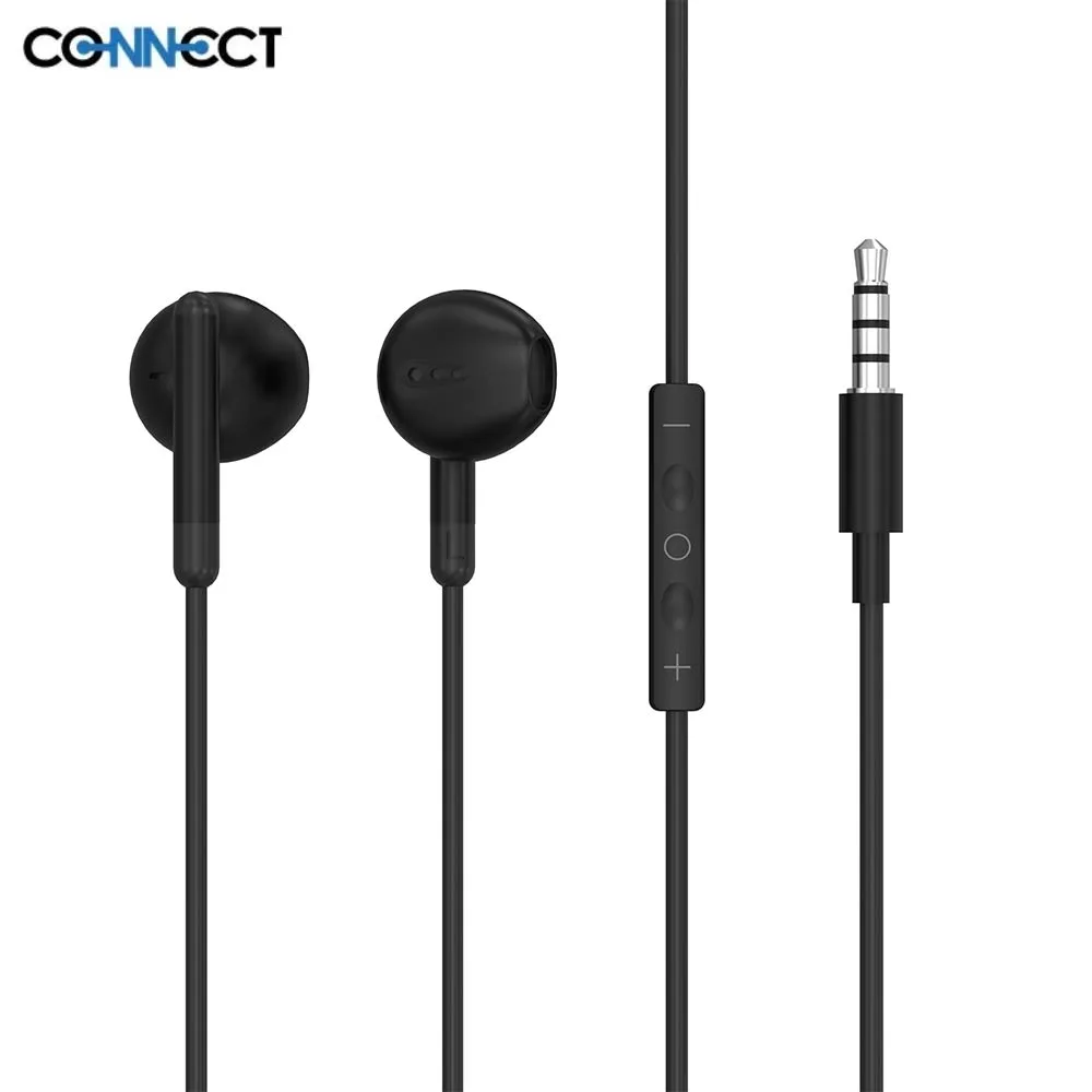 Écouteurs Filaires Jack 3.5mm CONNECT Noir