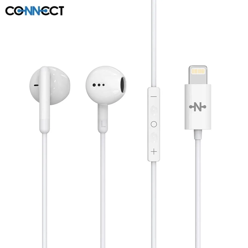 Écouteurs Filaires Lightning CONNECT Blanc