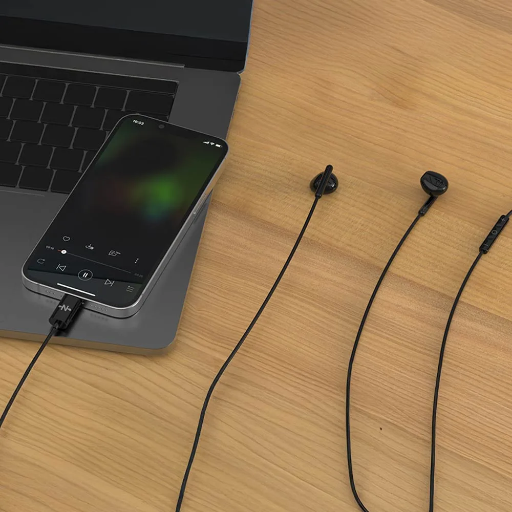 Écouteurs Filaires Lightning CONNECT Noir — vue 2