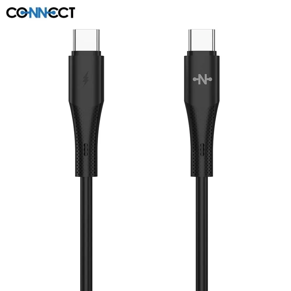 Câble Data USB-C vers USB-C CONNECT 36W (1m) Noir