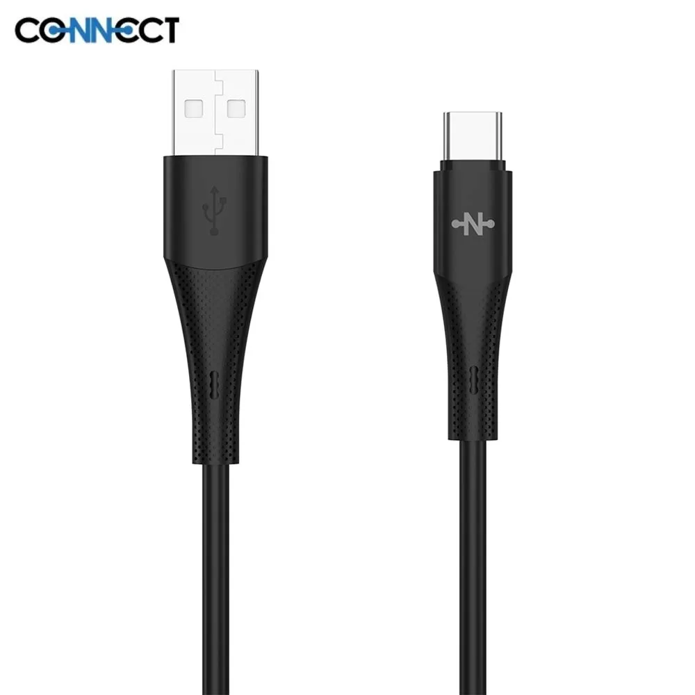 Câble Data USB vers USB-C CONNECT 24W (1m) Noir