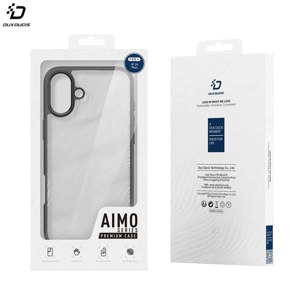 Coque de Protection Aimo Dux Ducis pour Apple iPhone 16 Plus Noir