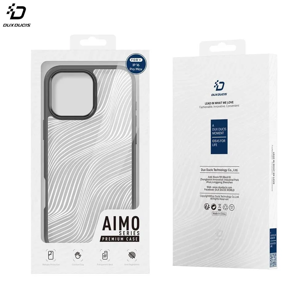 Coque de Protection Aimo Dux Ducis pour Apple iPhone 16 Pro Max Noir