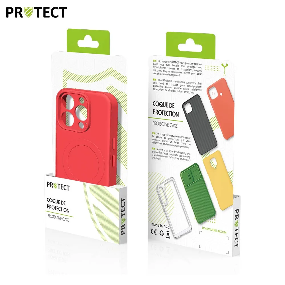 Coque de Protection IZ001 PROTECT pour Apple iPhone 16 Pro MagSafe Rouge — vue 3
