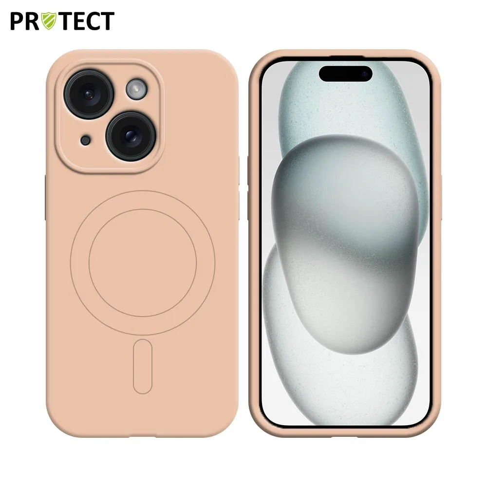Coque de Protection IZ001 PROTECT pour Apple iPhone 15 MagSafe Rose