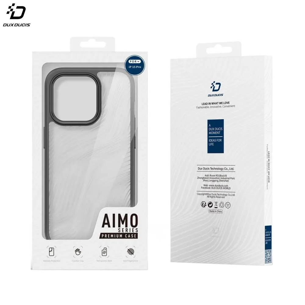 Coque de Protection Aimo Dux Ducis pour Apple iPhone 15 Pro Noir